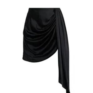 Jonathan Simkhai Black draped skirt